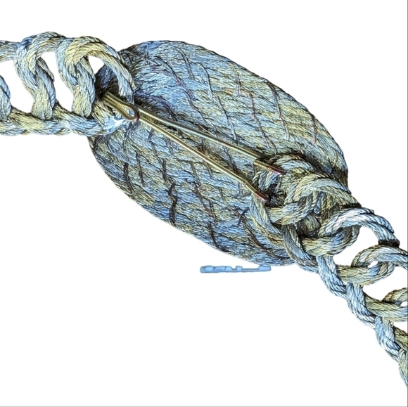 Gold and silver vintage belt - Picture 2 of 5